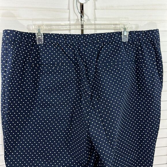 Isaac Mizrahi Pants 28W Navy Blue Pull On Ankle NWOT - Picture 9 of 11